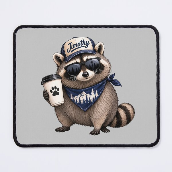 Item preview, Jimothy the Raccoon – Coffee, Mountains & Northwest Vibes designed and sold by SimplyJasper.