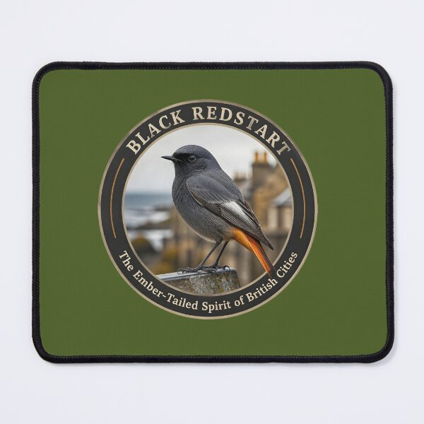 Item preview, BLACK REDSTART   – The Ember‑Tailed Spirit of British Cities designed and sold by The Digital Compass.