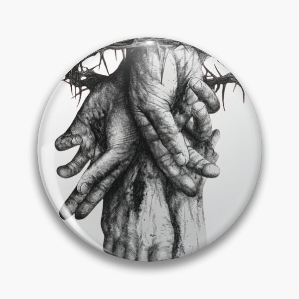 Item preview, The Sacred Stigmata Crown of Thorns Gothic Ink Sketch designed and sold by haitrieuic96.
