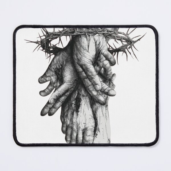 Item preview, The Sacred Stigmata Crown of Thorns Gothic Ink Sketch designed and sold by haitrieuic96.