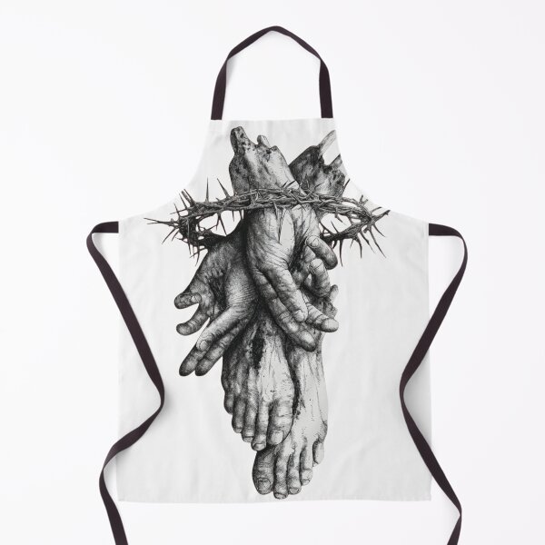 Item preview, The Sacred Stigmata Crown of Thorns Gothic Ink Sketch designed and sold by haitrieuic96.