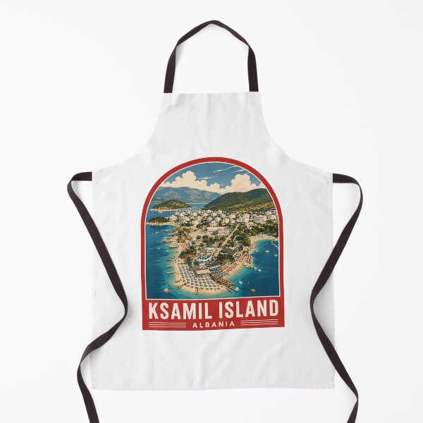 Item preview, Ksamil Island Albania Vintage Travel Poster designed and sold by synthoso.