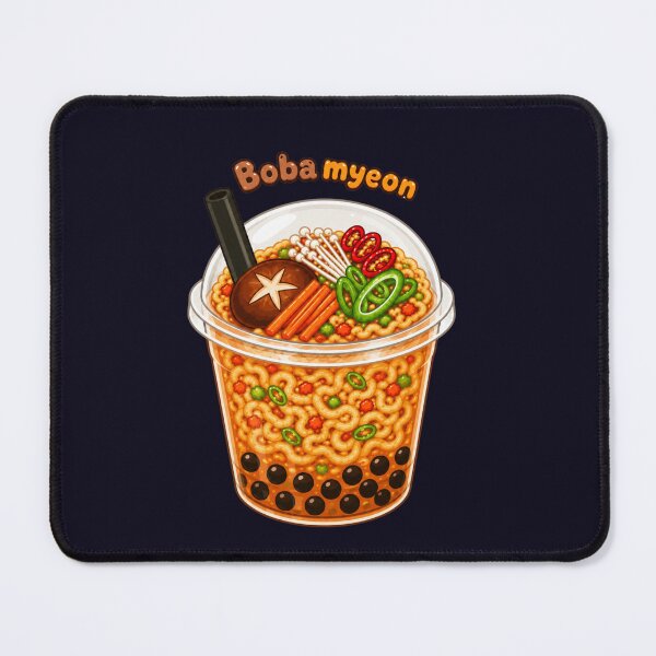 Item preview, Boba Myeon | Cute Bubble Tea Ramen | Kawaii Boba Noodles Food Illustration designed and sold by Eathusiast.