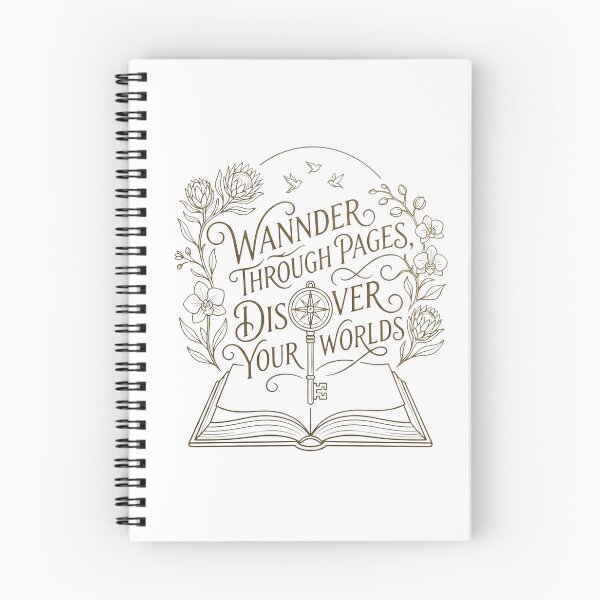Item preview, Wander Through Pages, Discover Your Worlds | Book Lover Design | Reading Adventure | Library Aesthetic | Vintage Book Art designed and sold by TheDigitalArtisianHub.
