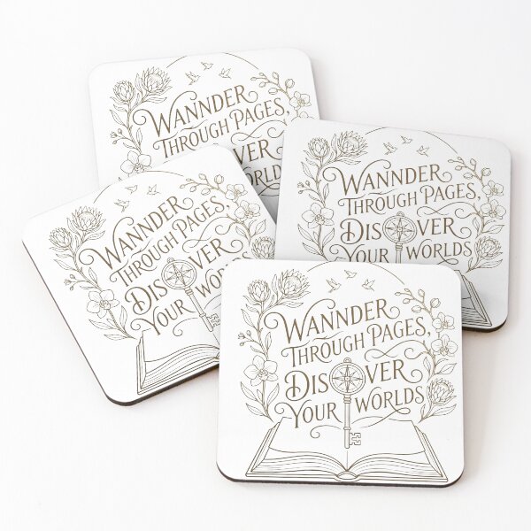 Item preview, Wander Through Pages, Discover Your Worlds | Book Lover Design | Reading Adventure | Library Aesthetic | Vintage Book Art designed and sold by TheDigitalArtisianHub.