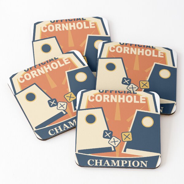 Item preview, Official Cornhole Champion – Vintage Sports Emblem designed and sold by FlamoArt.