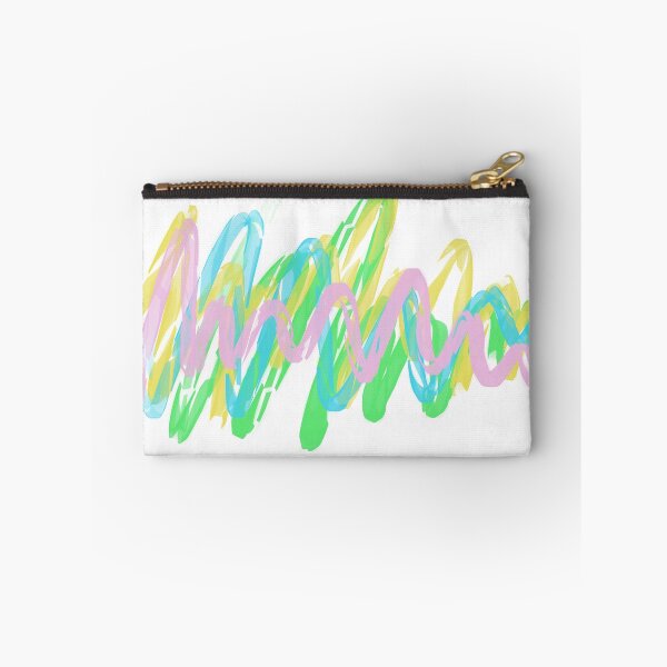 Item preview, Delicate flow of lines in pastel colors, abstract in pink, yellow, blue and yellow designed and sold by Susanna Schorr.
