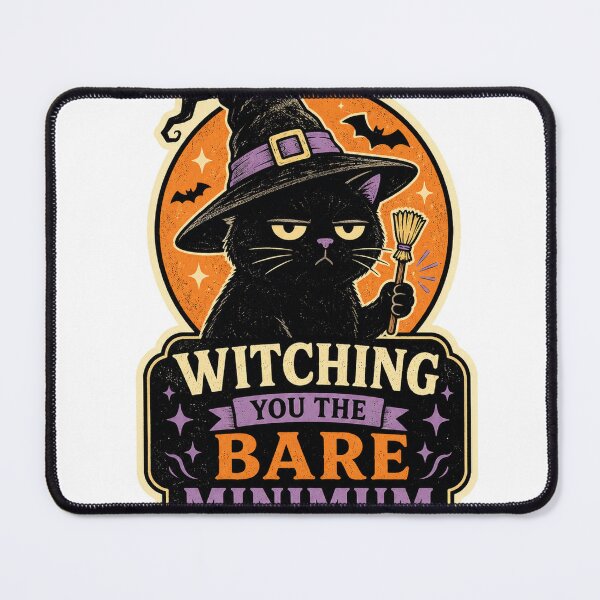 Item preview, Witching You the Bare Minimum designed and sold by Peak Pop Designs | Funny Gifts, Cozy Art & Cute Animals .