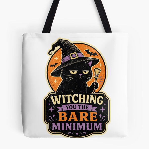 Item preview, Witching You the Bare Minimum designed and sold by Peak Pop Designs | Funny Gifts, Cozy Art & Cute Animals .