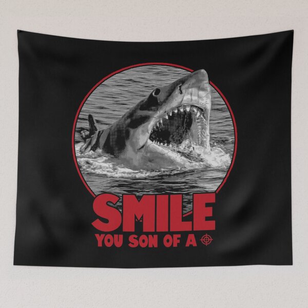 Item preview, Smile You Son Of A Jaws designed and sold by Power Up Prints.