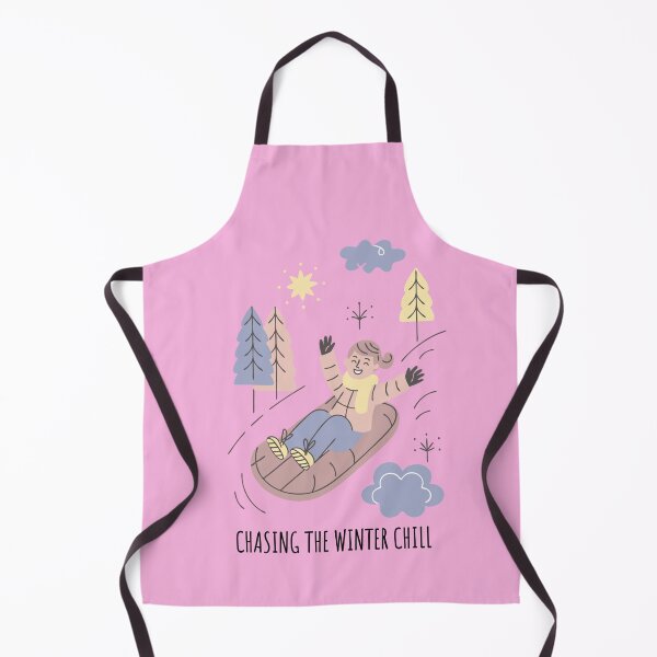 Item preview, Cute Winter Sledding Girl - Chasing The Winter Chill Sticker designed and sold by Amituniqart.