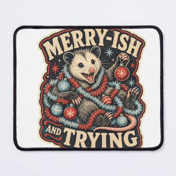 Item preview, Merry-ish and Trying designed and sold by Peak Pop Studio..