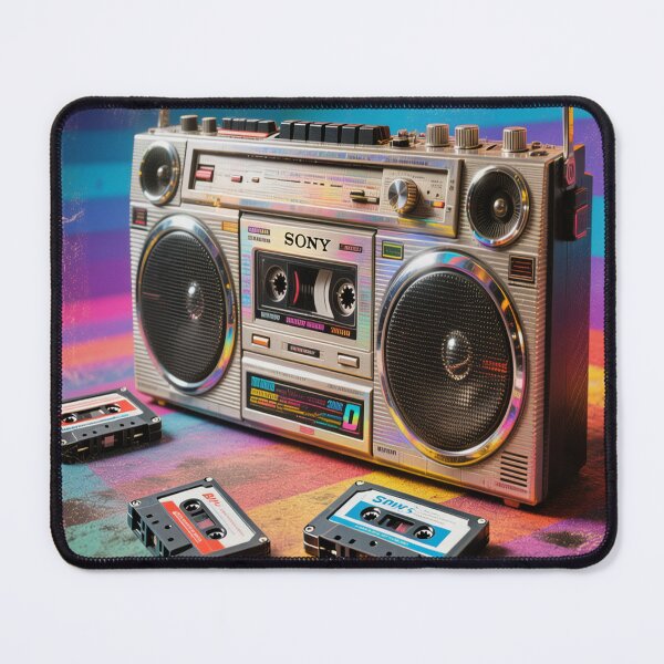 Item preview, Totally Rad 80's VIBES Retro TV Neon Pop Culture Nostalgia Design designed and sold by WHITE FLAME PRINTS.