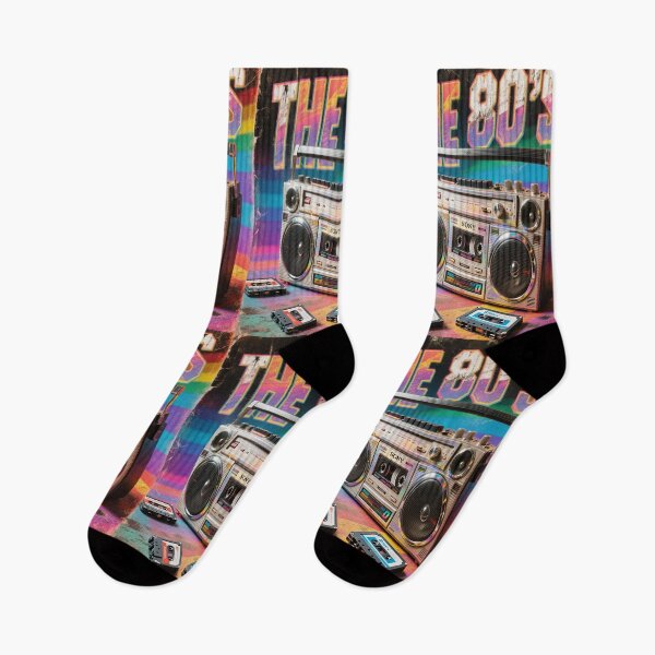 Item preview, Totally Rad 80's VIBES Retro TV Neon Pop Culture Nostalgia Design designed and sold by WHITE FLAME PRINTS.