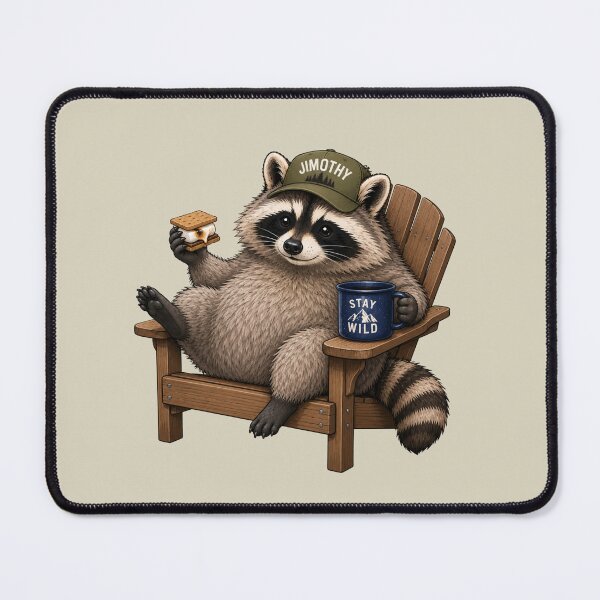 Item preview, Jimothy the Raccoon – Stay Wild Campfire S’mores designed and sold by SimplyJasper.