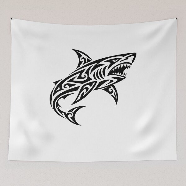 Item preview, Maori Style Tribal Shark Ocean Predator designed and sold by elderberry.