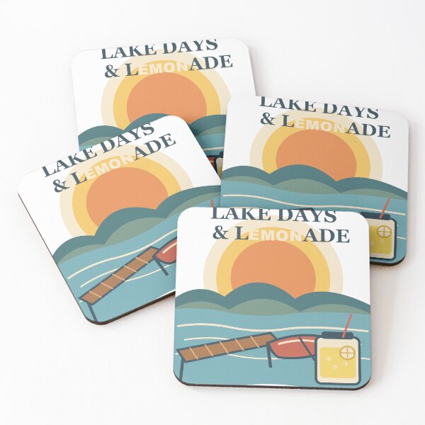 Item preview, Lake Days & Lemonade – Retro Summer Lake Design designed and sold by FlamoArt.