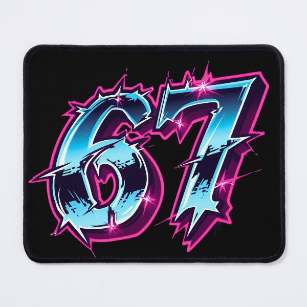 Item preview, 6 7 Six Seven 3D Typography designed and sold by WHITE FLAME PRINTS.