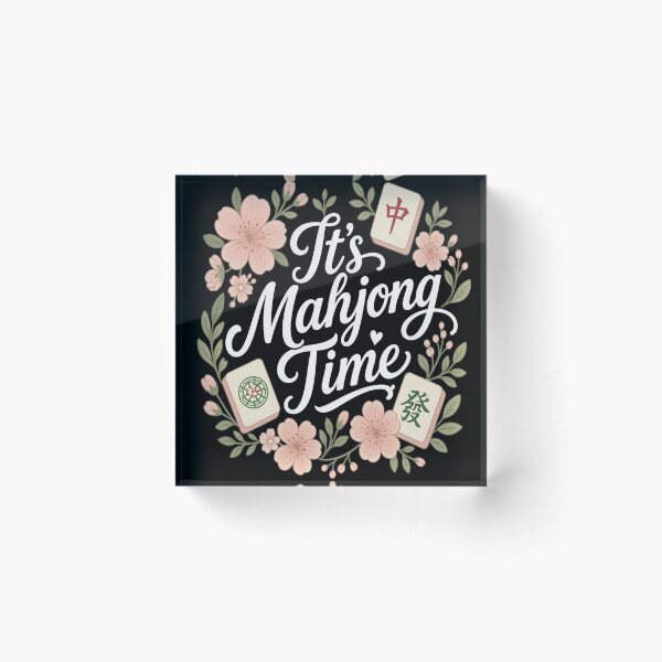 Item preview, Aesthetic Preppy Floral It's Mahjong Time Wreath designed and sold by haitrieuic96.