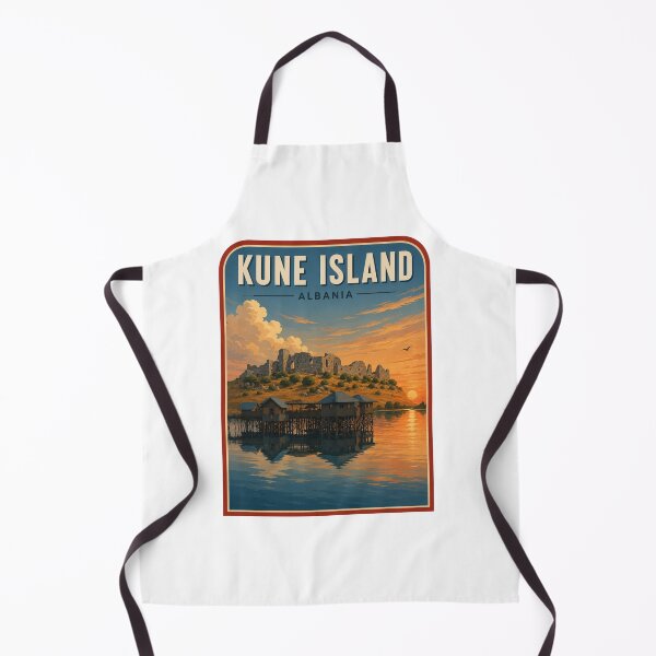 Item preview, Kunë Island Albania Vintage Travel designed and sold by synthoso.