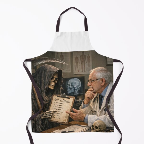 Item preview, And who's on the list...? - The funny grim reaper and the doctor make a shopping list... designed and sold by Nela-&-Lena.