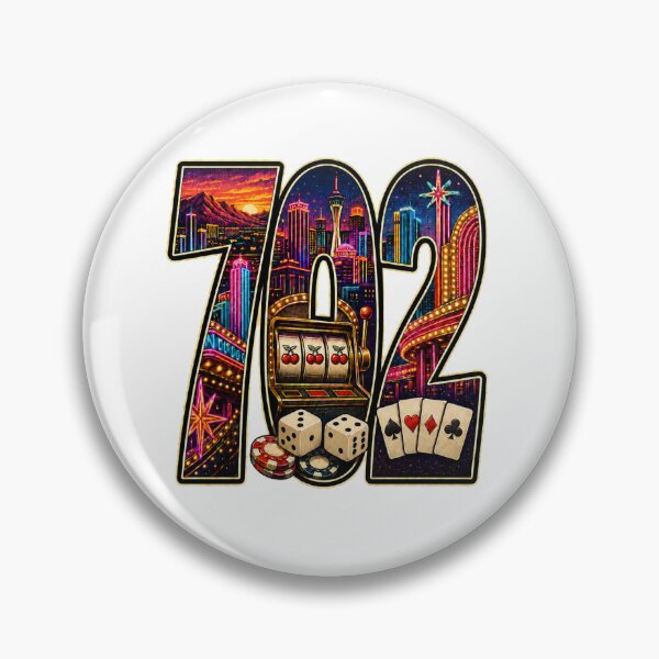 Item preview, 702 Las Vegas – Vintage Neon Postcard designed and sold by Toyebox-Designs.