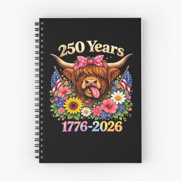 Item preview, Coquettish Highland Cow Celebrates US Bicentennial: Cuddly Scottish Herd With Flower Crown For Patriotic Shirts designed and sold by cerima.