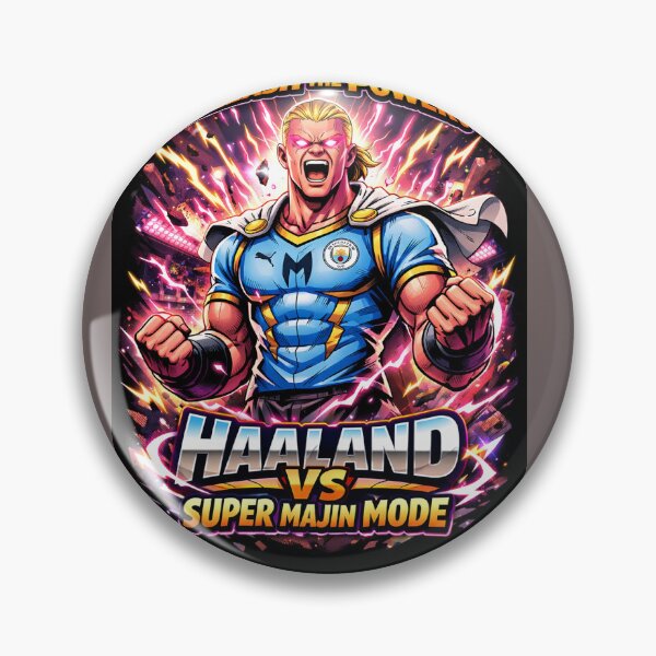Item preview, Haaland Super Majin Mode – Dragon Ball Inspired Football Tee designed and sold by Adojunction.
