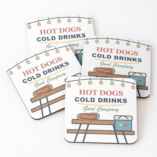 Item preview, Hot Dogs, Cold Drinks & Good Company – Summer Cookout Design designed and sold by FlamoArt.