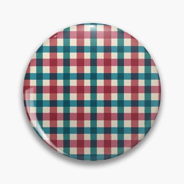 Item preview, Teal Navy Pink Cottage Gingham Check Pattern designed and sold by DColourMuse.