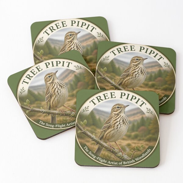 Item preview, TREE PIPIT   – The Song‑Flight Artist of British Woodlands designed and sold by The Digital Compass.