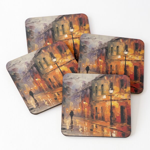 Item preview, Impressionist Rainy Night in the City designed and sold by AniDragonfly.