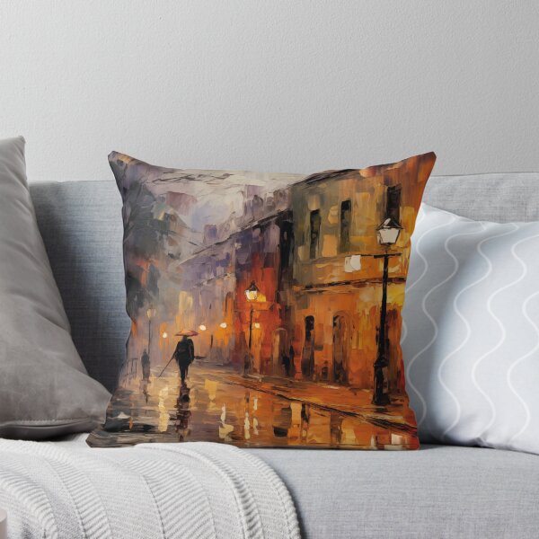 Item preview, Impressionist Rainy Night in the City designed and sold by AniDragonfly.