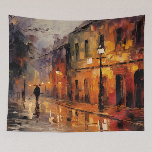 Item preview, Impressionist Rainy Night in the City designed and sold by AniDragonfly.