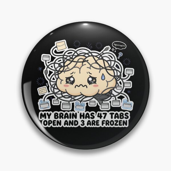 Item preview, Overthinker funny brain designed and sold by MMateka.
