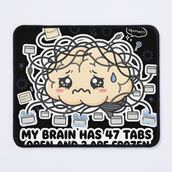 Item preview, Overthinker funny brain designed and sold by MMateka.