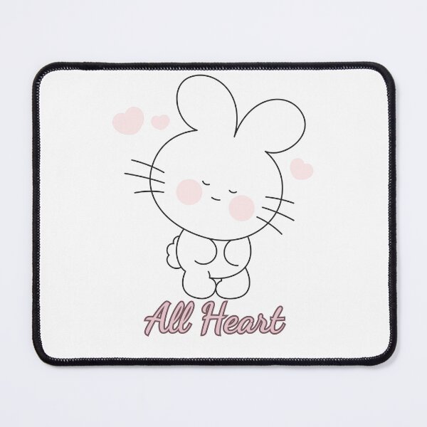 Item preview, All Heart Little Bunny | Cute Rabbit Cartoon with Sweet Quote designed and sold by Rush2Buy.