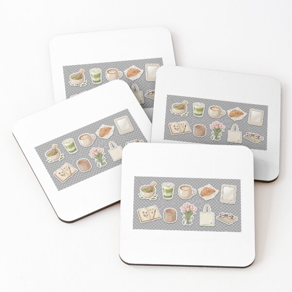 Item preview, Matcha Café Aesthetic Stickers designed and sold by Shopichics.