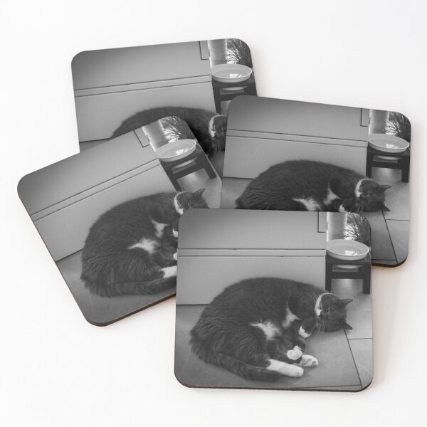 Item preview, Curled Up at Mon Ami Cat Café designed and sold by BadWolfStudios.