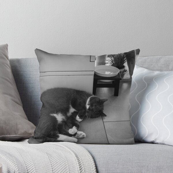 Item preview, Curled Up at Mon Ami Cat Café designed and sold by BadWolfStudios.