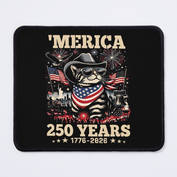 Item preview, Proud Patriotic Cat USA Independence Day Celebration Tee designed and sold by cerima.