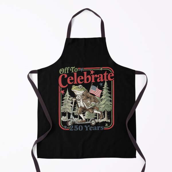 Item preview, Off To Celebrate 250 Years American Founding Father Frog Patriotic History Scooter Ride Vintage Style Art designed and sold by cerima.