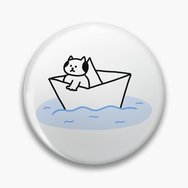 Item preview, a Cat in the paper boat designed and sold by superbaechoo.