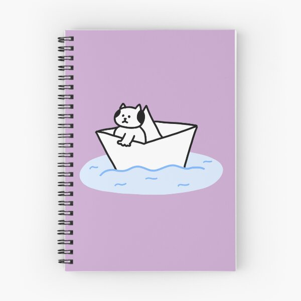 Item preview, a Cat in the paper boat designed and sold by superbaechoo.