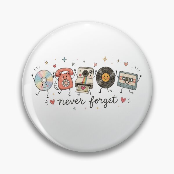 Item preview, Cute Retro Vinyl Sublimation Design Never Forget designed and sold by Gbriel3.