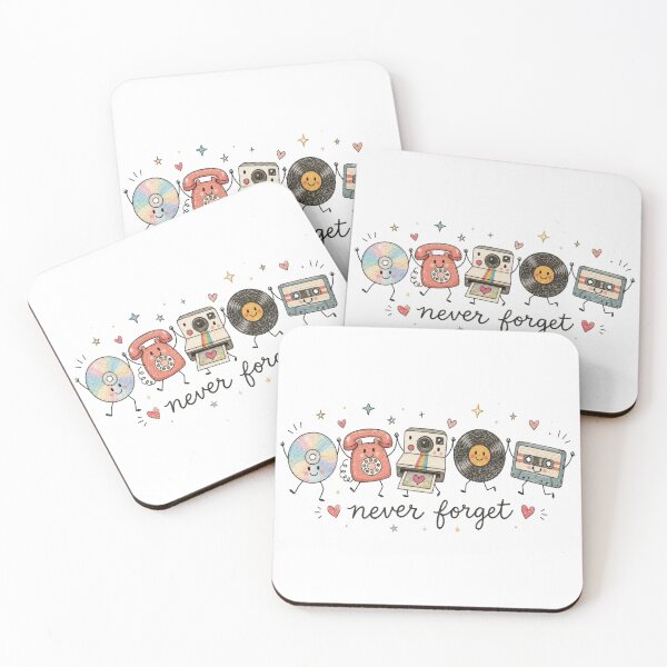Item preview, Cute Retro Vinyl Sublimation Design Never Forget designed and sold by Gbriel3.
