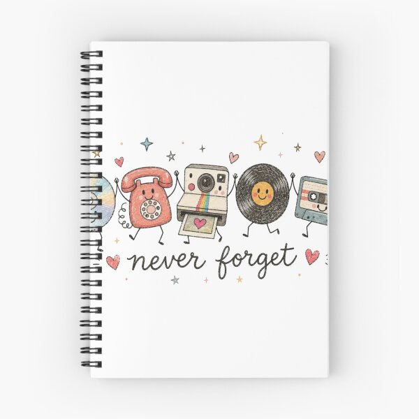Item preview, Cute Retro Vinyl Sublimation Design Never Forget designed and sold by Gbriel3.