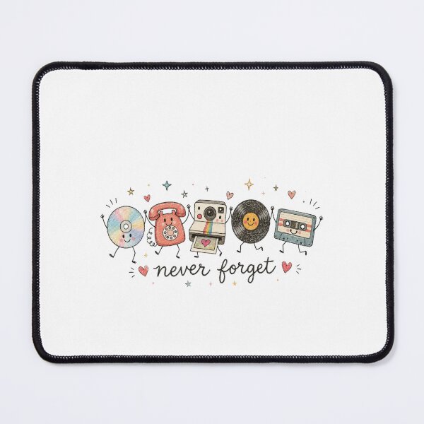 Item preview, Cute Retro Vinyl Sublimation Design Never Forget designed and sold by Gbriel3.