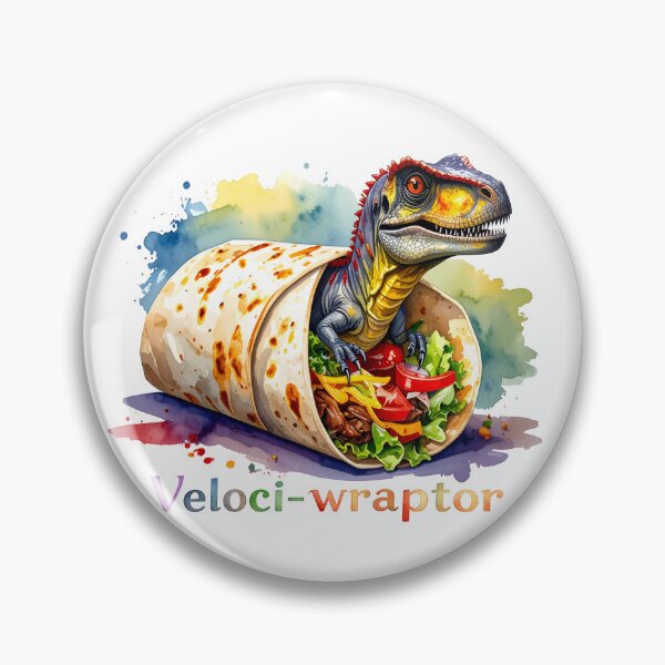 Item preview, Veloci-wraptor – Dinosaur meets Burrito designed and sold by LiskoDesign.