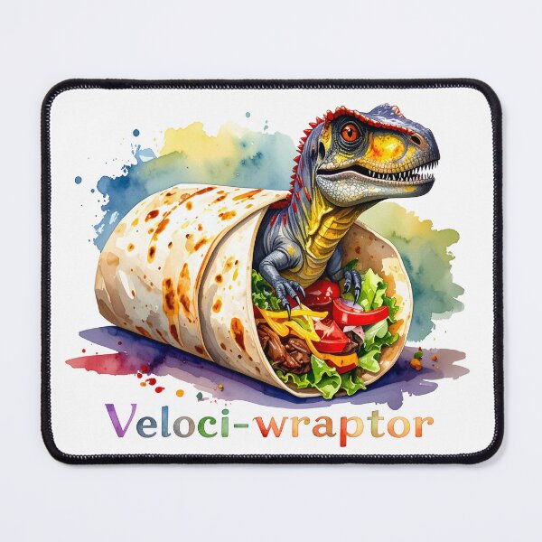 Item preview, Veloci-wraptor – Dinosaur meets Burrito designed and sold by LiskoDesign.
